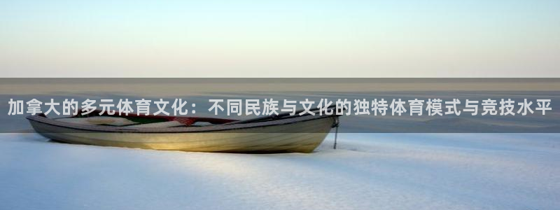 vsport体育在线官网：加拿大的多元体育文化：不同民族与文化的独特体育模式与竞技水平